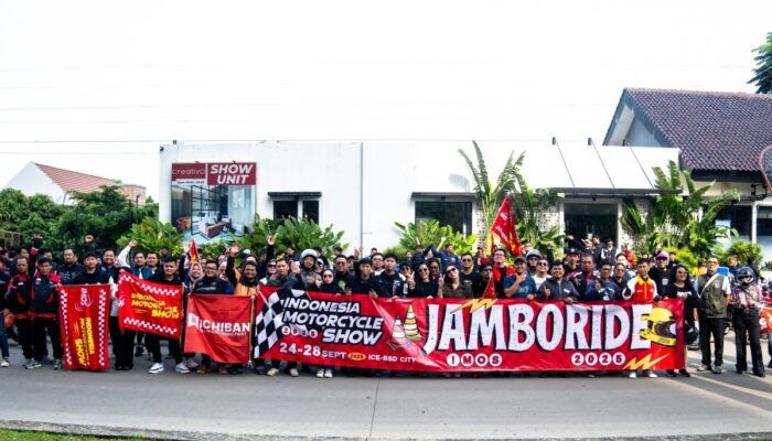 Sekitar 250 pengendara berpartisipasi dalam IMOS Jamboride